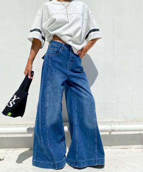 flare denim「center seam」#8202867
