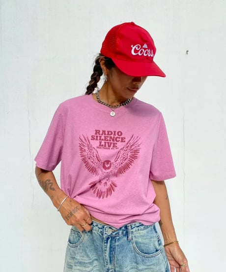 washed tee「eagle」#906664