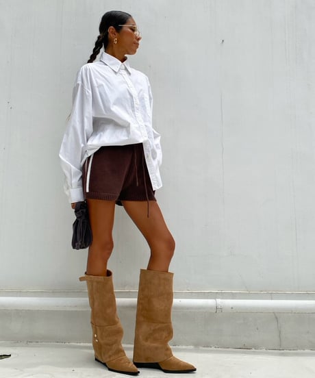 mid-calf boots「cross」#6556-35
