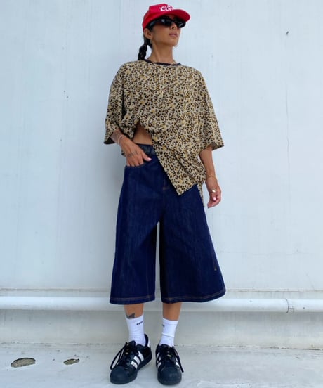 denim buggy shorts「stitch」#88352