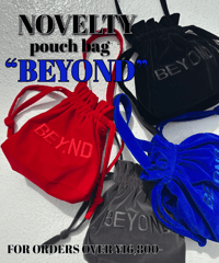 pouch bag"BEYOND"¥16,800以上お買い上げでプレゼント🎁