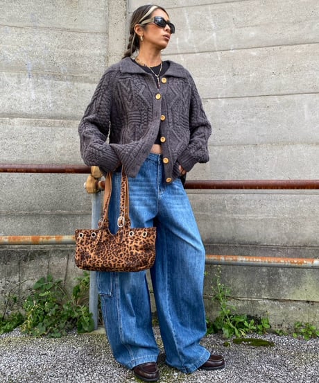 chunky cardigan「cable 」#2082210【11/3以降発送】
