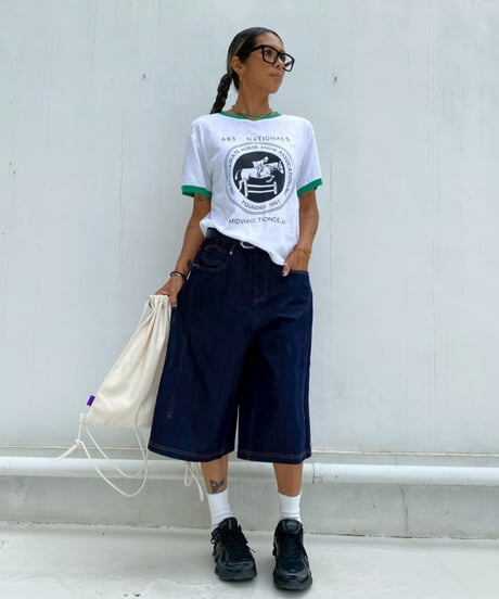 denim buggy shorts「stitch」#88352