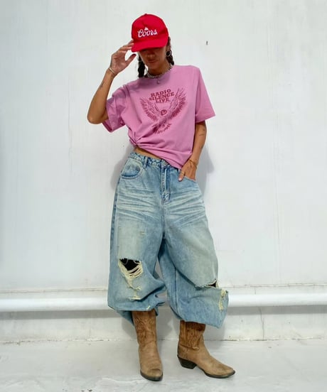 damage denim pt「back zip」#26057264
