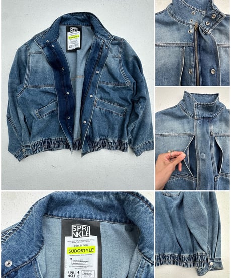 denim jk「stand bomber」#1007