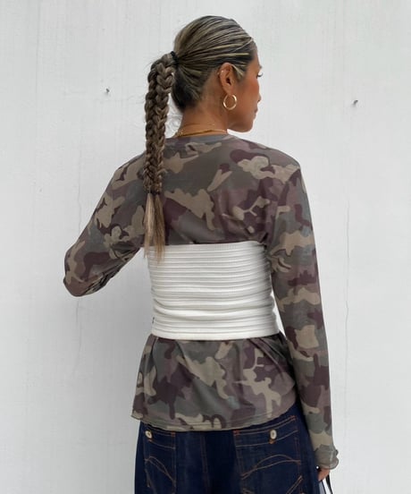 knit bare top「Tuck stitch」#8165617