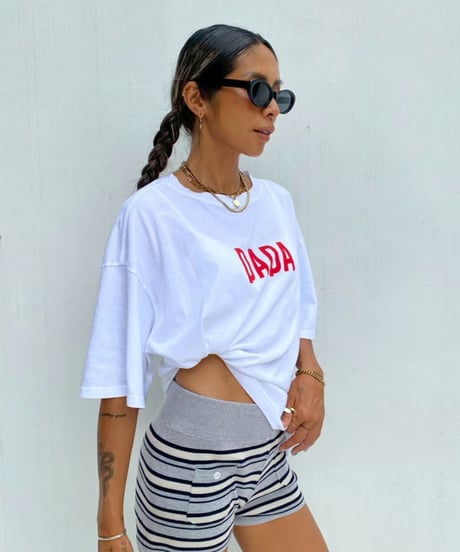 wide tee「DADA」#8661365