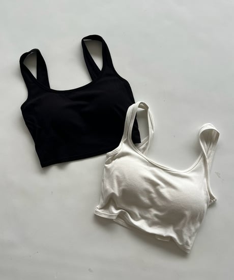 cropped tank「padded」#2895