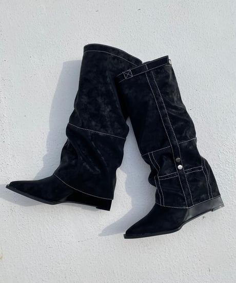mid-calf boots「cross」#6556-35