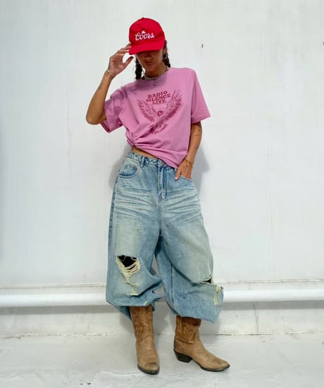 washed tee「eagle」#906664