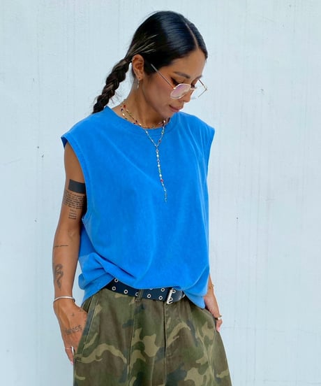 loose tank「washed」#640167