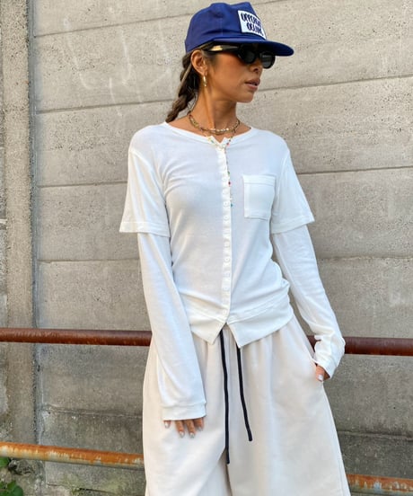 layered sleeve tops「pocket」#9837-510