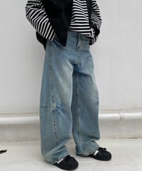 denim pt「balloon barrel」#25046