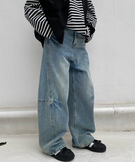 denim pt「balloon barrel」#25046