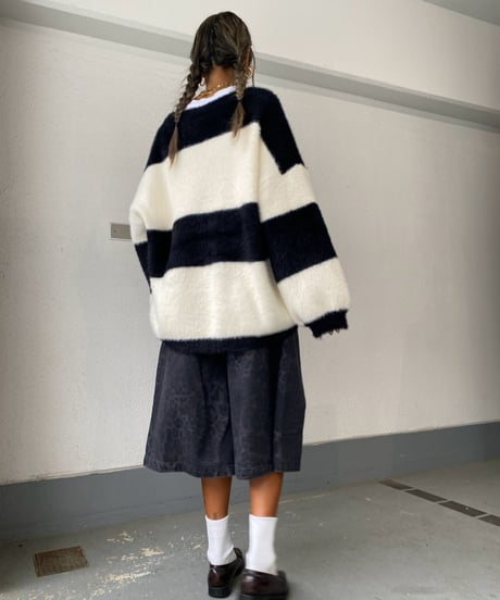 knit cardigan「border」#82110