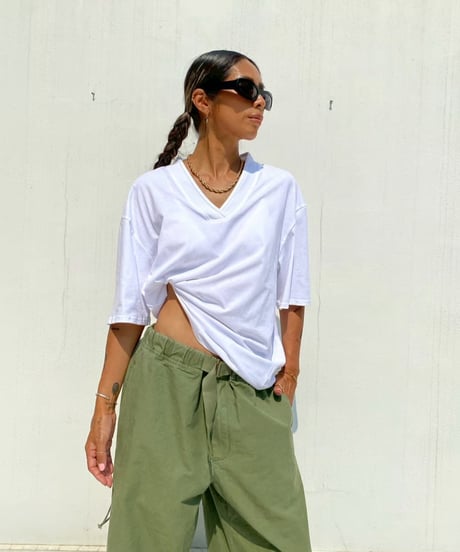 wide tee「deep v-neck」#817867【7/29以降発送】