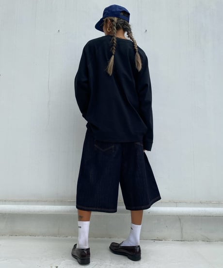denim buggy shorts「stitch」#88352