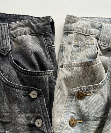 wide denim pt 「painting」#677164