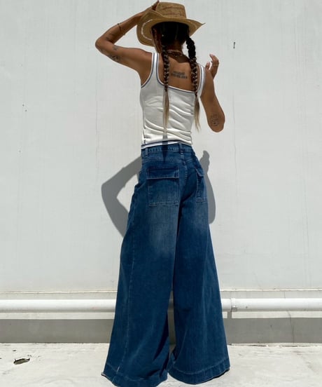 flare denim「center seam」#8202867