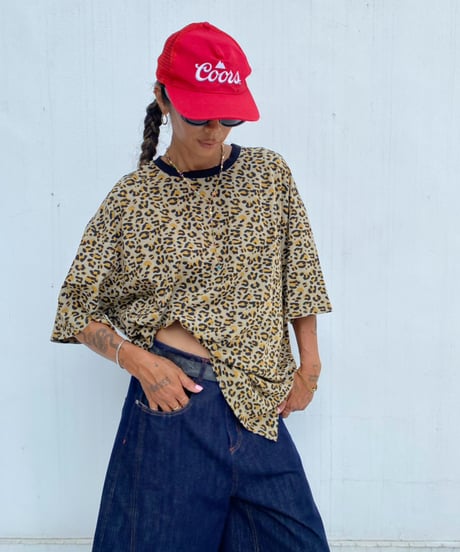 wide tee「leoblack」#60518