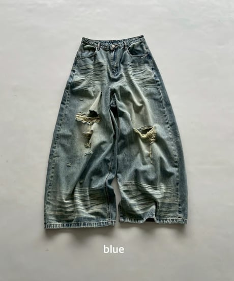 damage denim pt「back zip」#26057264
