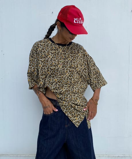 wide tee「leoblack」#60518