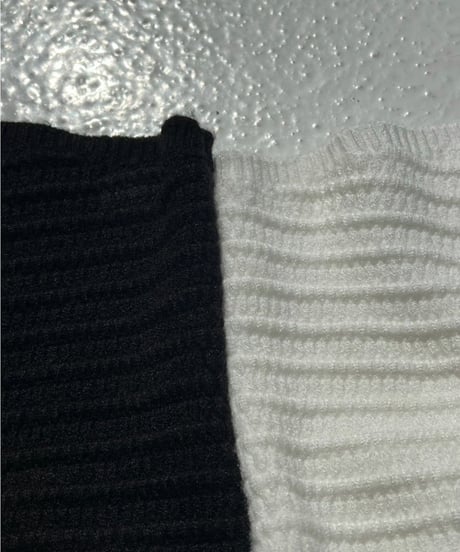 knit bare top「Tuck stitch」#8165617