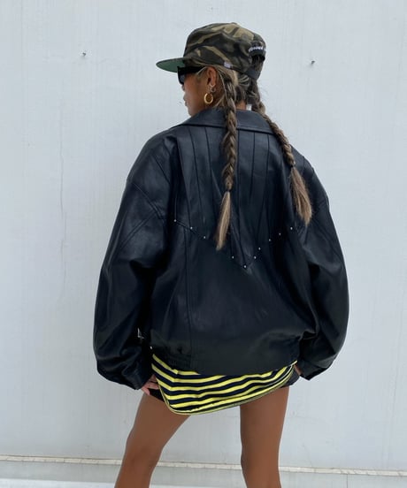 wide blouson「stitch work」#35778-2