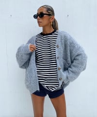 knit cardigan「mix yarn」#8179