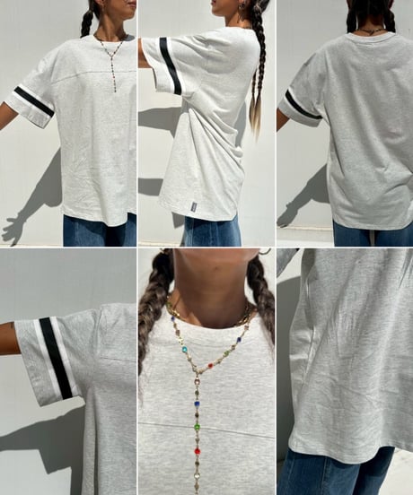 wide tee「varsity line」#207167