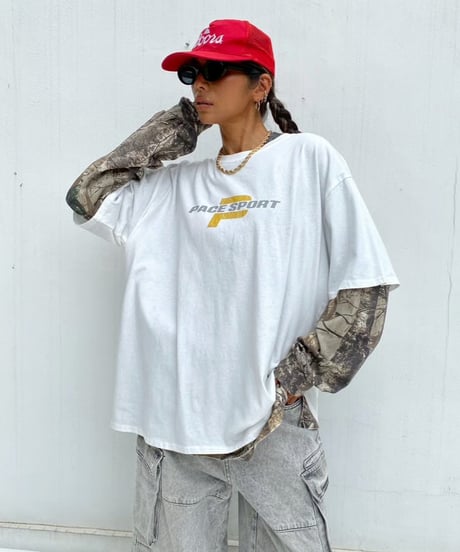 wide pigment tee「P」#36067