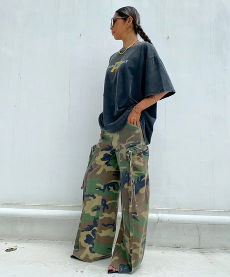 wide pigment tee「P」#36067