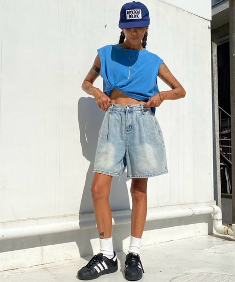 denim short pt 「Baggy」#122