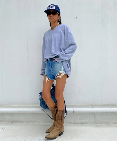 denim shorts「damage」#26057264