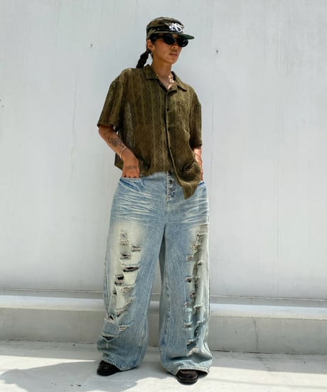 jacquard shirt「wave」#207367