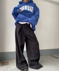 tuck wide pants「paint」#76832