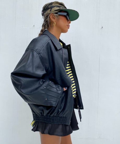 wide blouson「stitch work」#35778-2