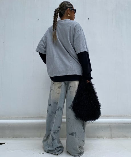 wide denim pt 「painting」#677164