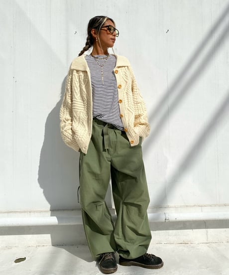 chunky cardigan「cable 」#2082210【11/3以降発送】