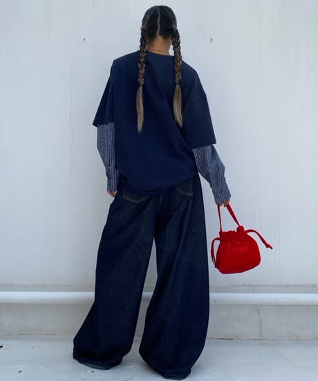 wide denim pt「design waist」#2635364