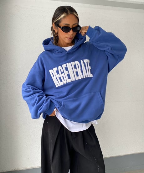 wide hoodie「REGENERATE」#2197