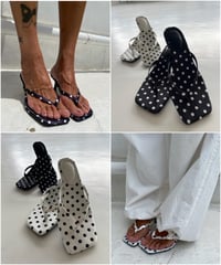 square sandal「polkadot」#070626-1/6
