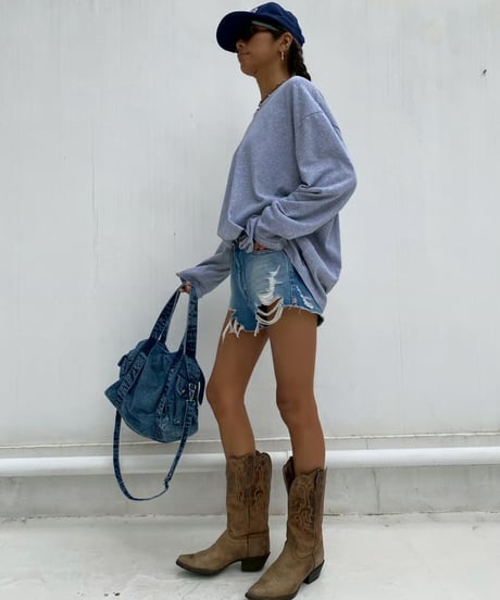 denim shorts「damage」#26057264