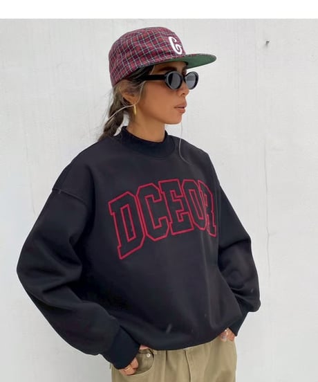 high neck sw「flocky font」#2162859(裏起毛）