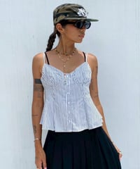 stripes cami「button」#601636