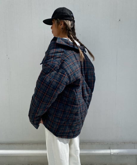 puffer jacket「tartan」#2162