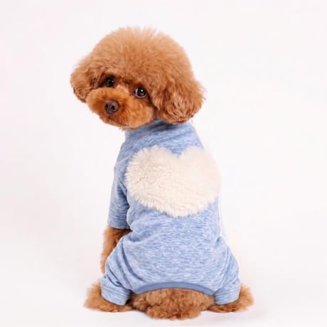 【10月5日発送プレオーダー】オーガニックCOTTON もこもこハートロンパース　SHUBEANSオリジナル