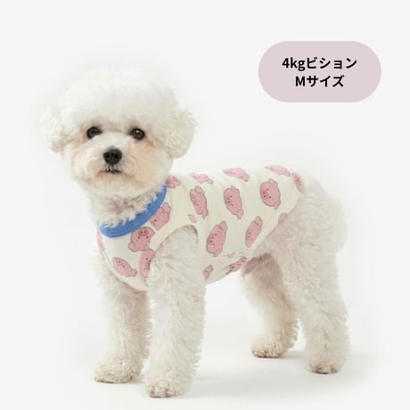 TUSTUS PIG PATTERN スリーブレス