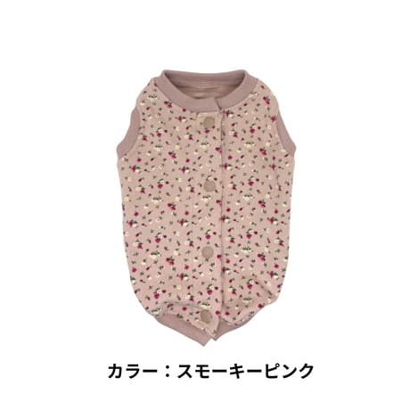 プチフラワー プリント バッグオープントップス