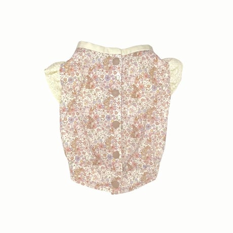 SHUBEANSオリジナル うさぎと花 バックオープントップス